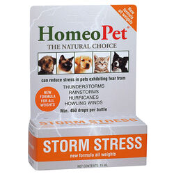 HomeoPet Storm Stress - Homeopathic Anxiety Relief for Pets