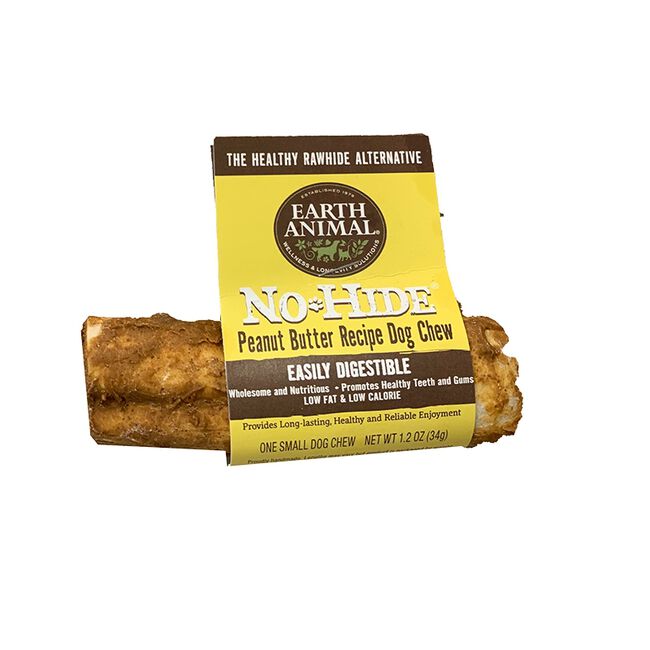 Earth Animal No Hide Peanut Butter Dog Chews 4" image number null
