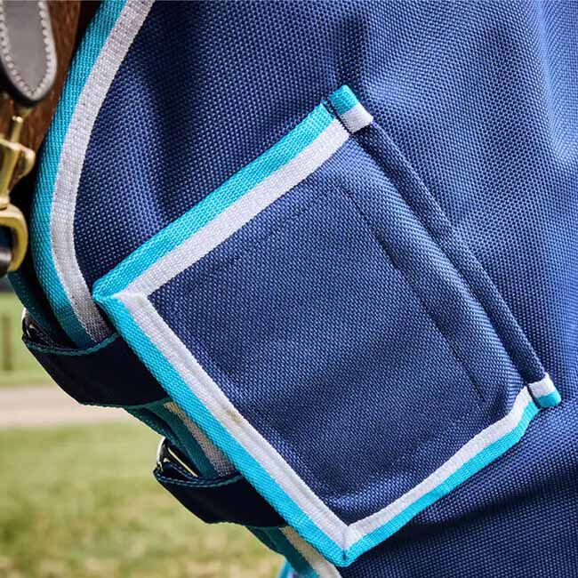 WeatherBeeta ComFiTec Ultra Hardi Detach-A-Neck - Medium - Blue/Bright Blue/White image number null