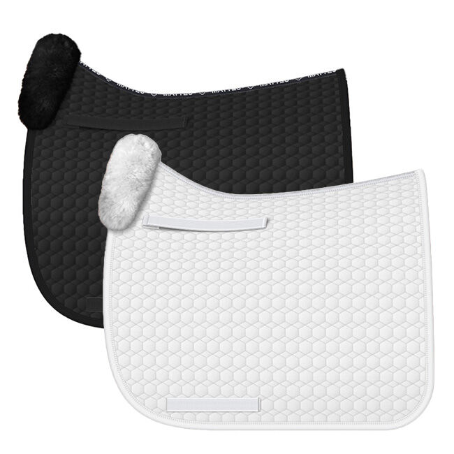 E. A. Mattes Dressage Pad with Sheepskin & Bare Flaps image number null