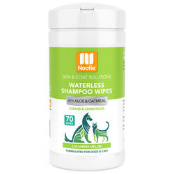 Nootie Waterless Shampoo Wipes with Aloe & Oatmeal - Cucumber Melon - 70 Wipes
