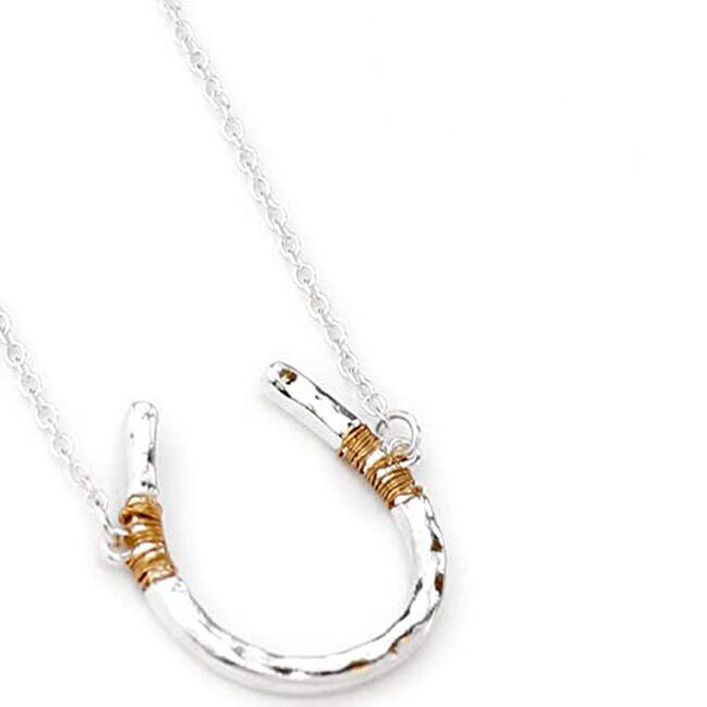 Wyo-Horse Jewelry Collection Horse Shoe Necklace and Earring Set  image number null