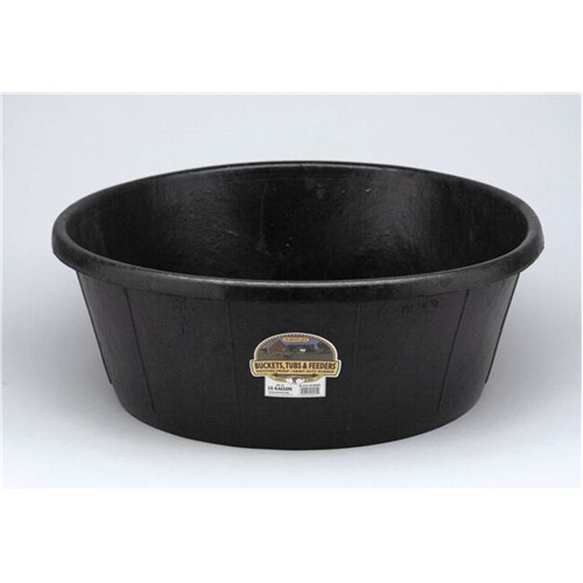 DuraFlex 15 Gallon Rubber Feed Tub Black  image number null
