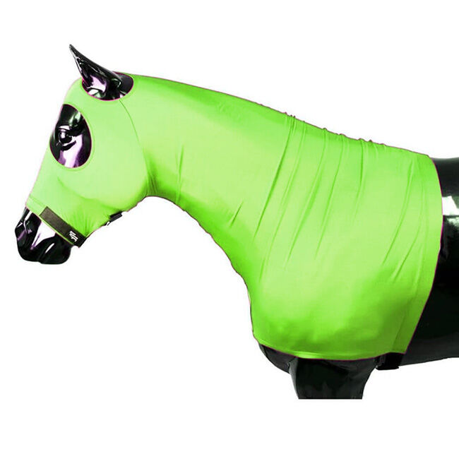 Sleazy Sleepwear Stretch Hood with Zipper - Neon Green image number null