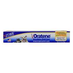 Zymox Oratene Brushless Toothpaste Gel for Cats & Dogs