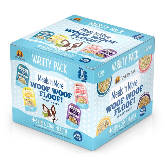 Weruva Dog Meals 'n More - Woof Woof Floof! Variety Pack - 10-Pack of Cups image number null