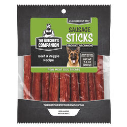 The Butcher's Companion Sausage Sticks - Beef & Veggie Recipe - 5.3 oz