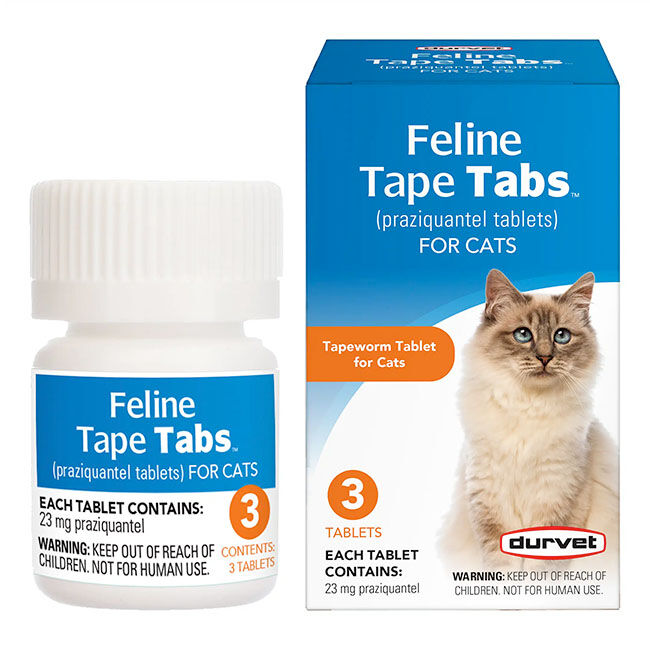 Durvet Feline Tape Tabs - 3 Tablets image number null