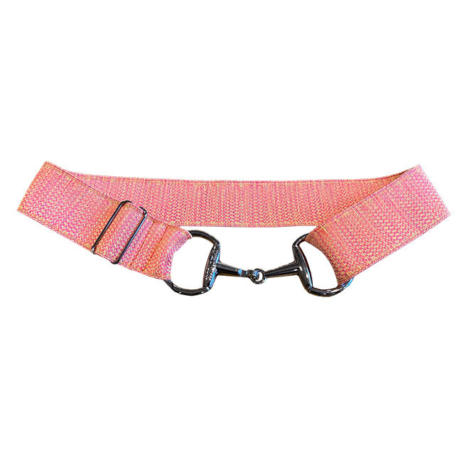 Anademi Stretch Belt with Silver-Tone Bit Buckle - Textures image number null