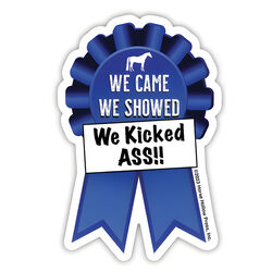 Horse Hollow Press Die-Cut Sticker - We Came, We Showed
