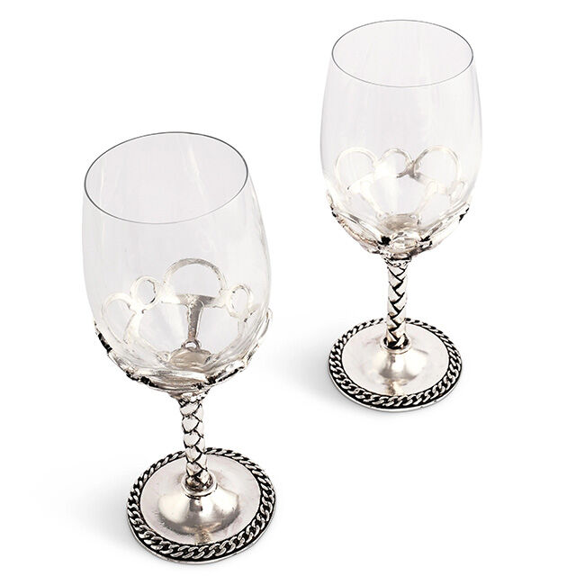 Arthur Court Wine Glass Pair - Equestrian image number null