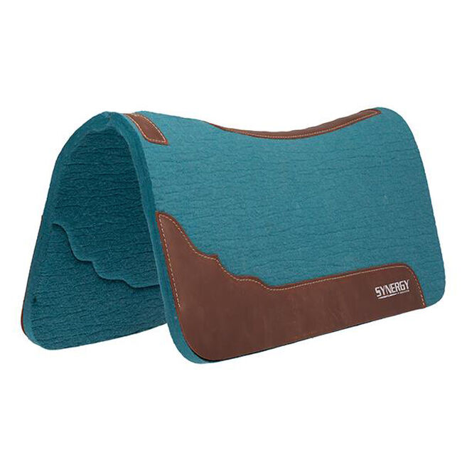 Weaver Equine Synergy Contoured SteamPressed 100% Merino Wool Felt Performance Saddle Pad image number null