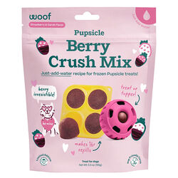 Woof Pupsicle Treat Mix - Berry Crush Mix - Strawberry & Carob Recipe - 5.5 oz