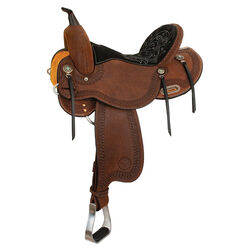 Circle Y Cloverleaf Barrel Saddle