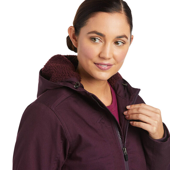 Ariat Women's Rebar DuraCanvas Insulated Jacket - Plum Perfect image number null