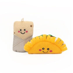 ZippyPaws ZippyClaws NomNomz Taco and Burrito Cat Toys - 2-Pack