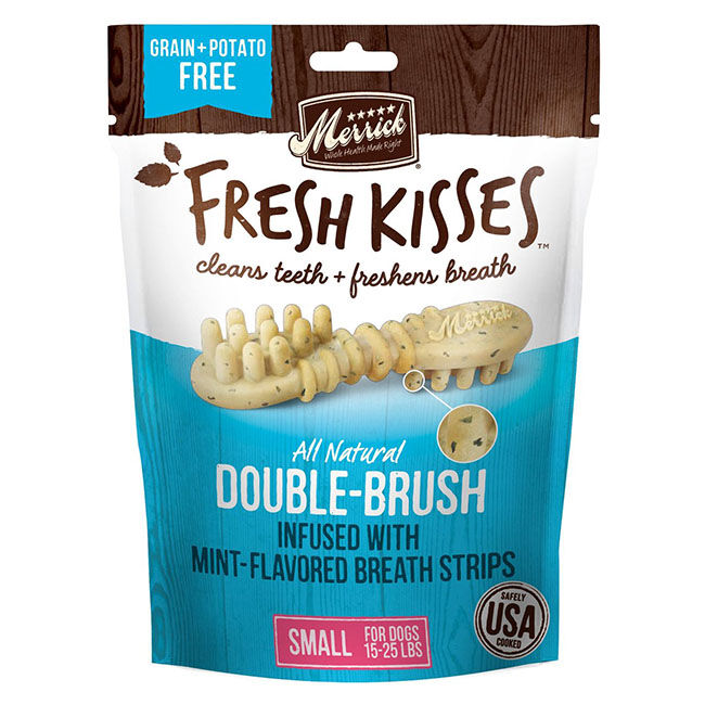 Merrick Fresh Kisses Double-Brush Dental Treats - Mint Flavor image number null