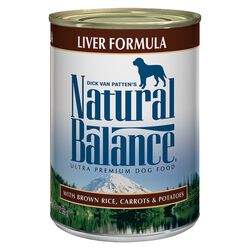 Natural Balance Ultra Premium Liver Wet Dog Food 13 oz