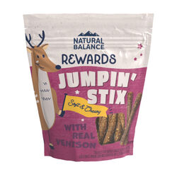 Natural Balance Rewards Jumpin' Stix Dog Treats - Venison Recipe - 10 oz