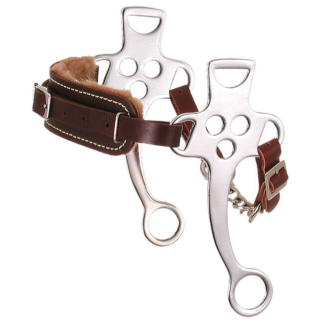 Tough-1 Kelly Silver Star Fleece-Lined Hackamore image number null