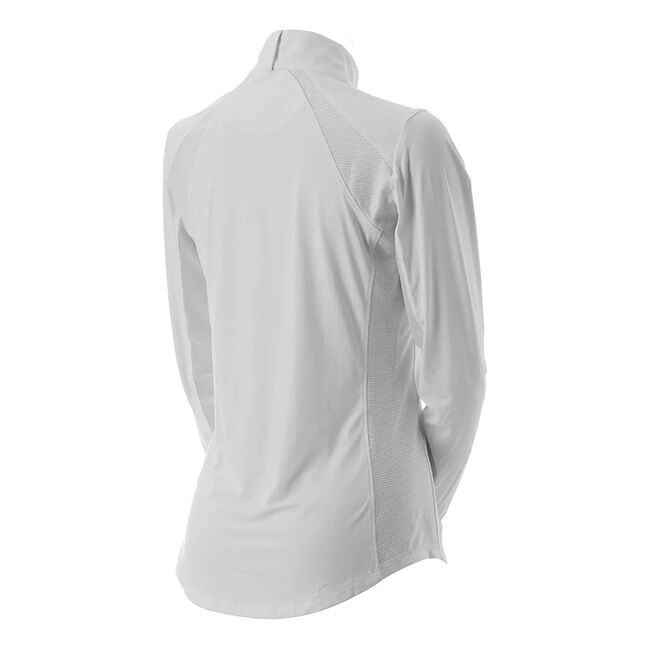 Equinavia Women's Sonja Long Sleeve Show Shirt - White/Galaxy Blue image number null