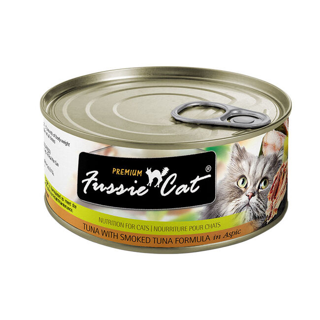 Fussie Cat Premium Tuna with Smoked Tuna in Aspic - 2.8 oz image number null