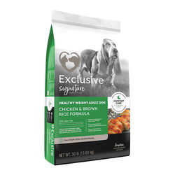 Exclusive Signature Healthy Weight Dog Food - Chicken & Brown Rice Formula