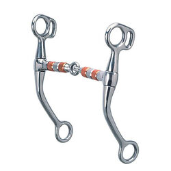 Weaver Tom Thumb Snaffle Bit with Copper Roller Mouth