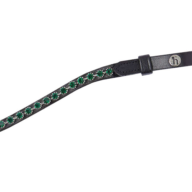 Horze Noir Browband with Crystals image number null