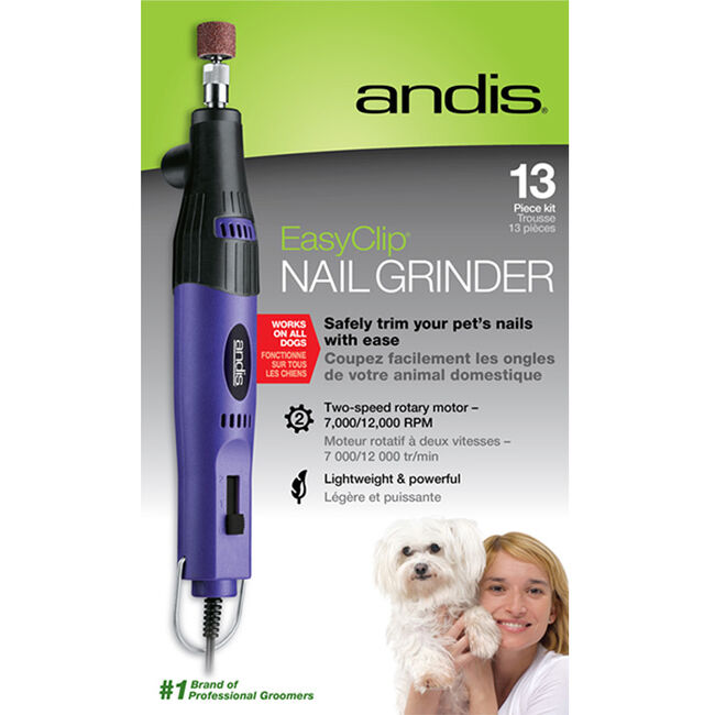 Andis EasyClip 2-Speed Nail Grinder, 13-Piece Kit image number null