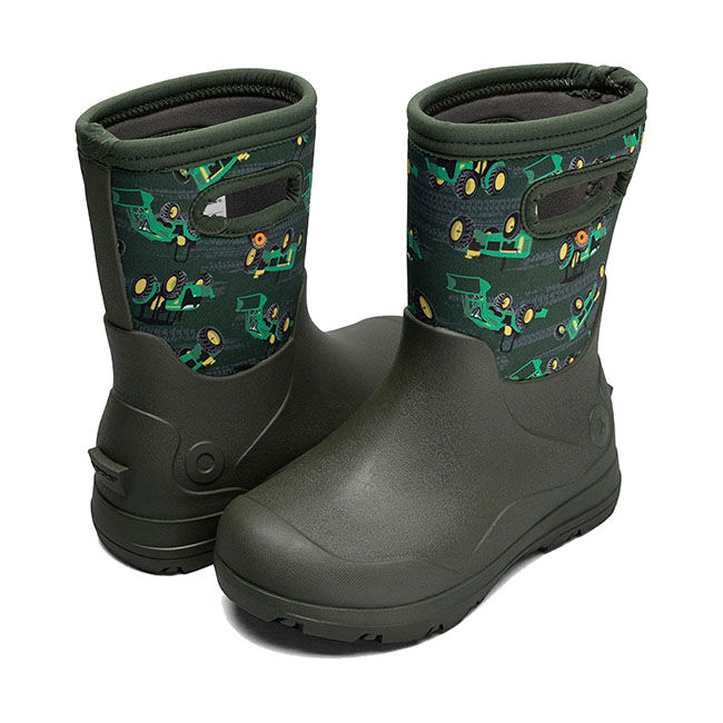BOGS Kids' York Seamless Rain Boots - Tractors image number null