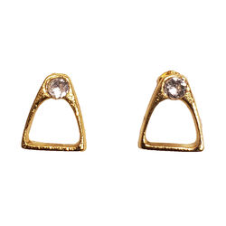 Finishing Touch of Kentucky Gold Stirrup Earrings