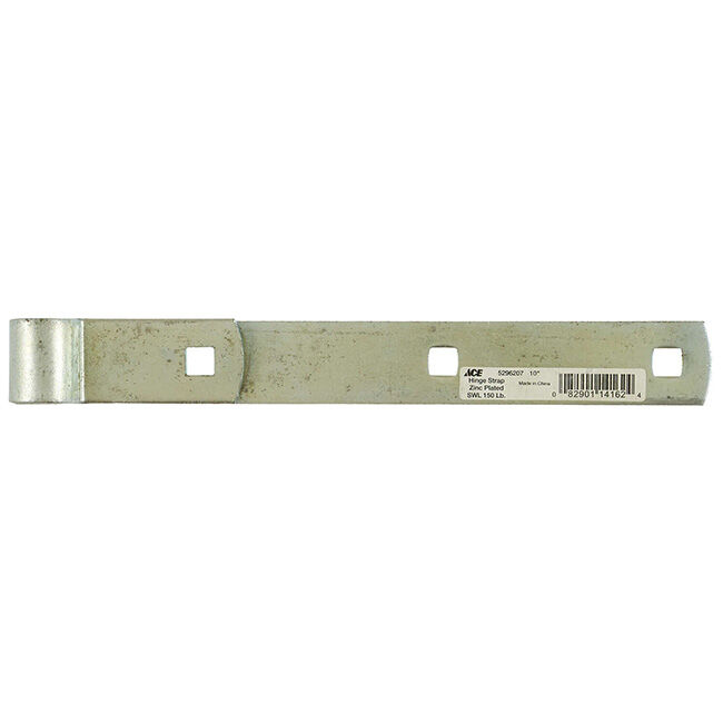 Ace Hardware 10" Zinc-Plated Steel Hinge Strap image number null