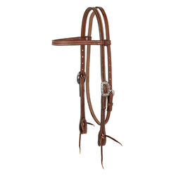 Weaver Equine Basin Cowboy Western Leather Browband Halter