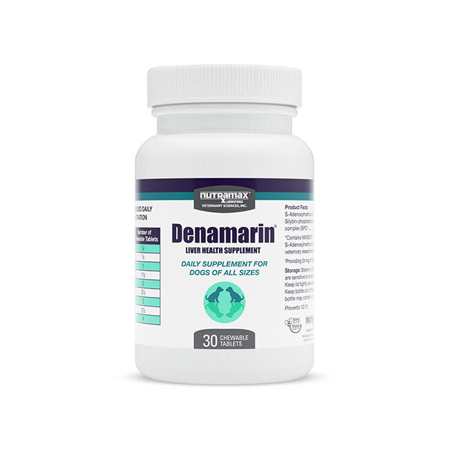 Nutramax Denamarin Tablets Liver Supplement for Dogs - 30ct image number null
