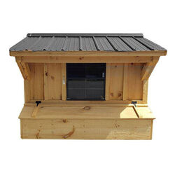 NV Farms 5' x 6' Chicken Coop with Black Metal Roof