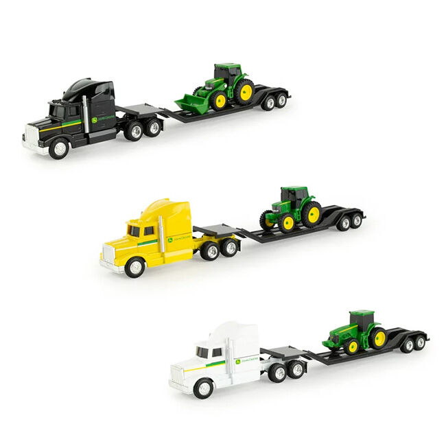 TOMY John Deere 1:64 Semi Truck with Tractor - Assorted Colors image number null