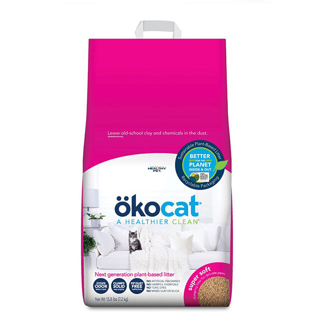 Okocat Super Soft Clumping Wood Cat Litter image number null
