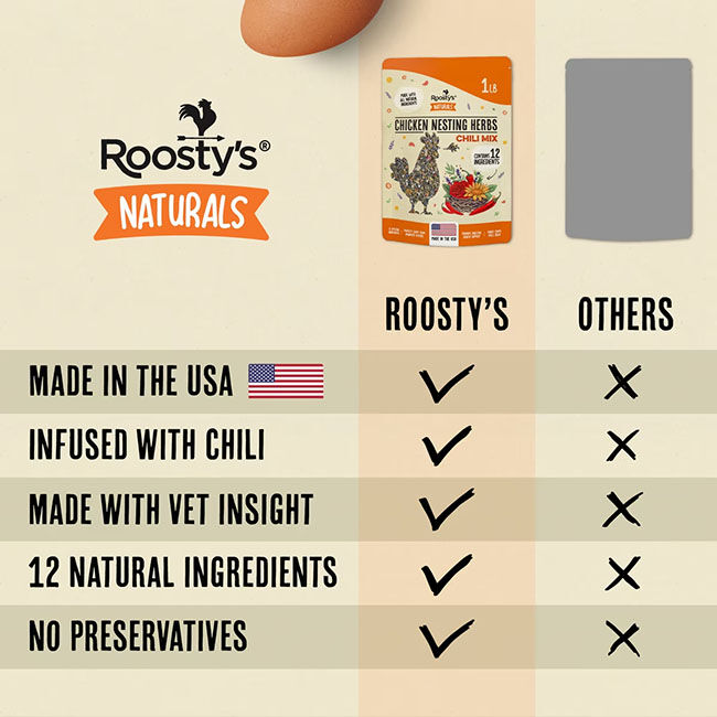 Roosty's Nesting Herbs - Control Odors & Keep Coops Mite & Lice-Free - 1 lb image number null