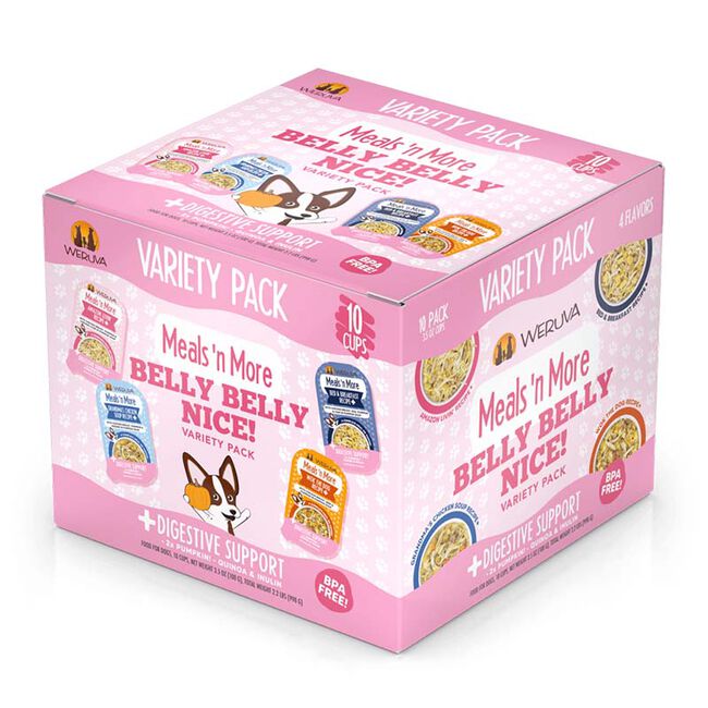 Weruva Dog Meals 'n More - Belly Belly Nice! Variety Pack - 10-Pack of Cups image number null