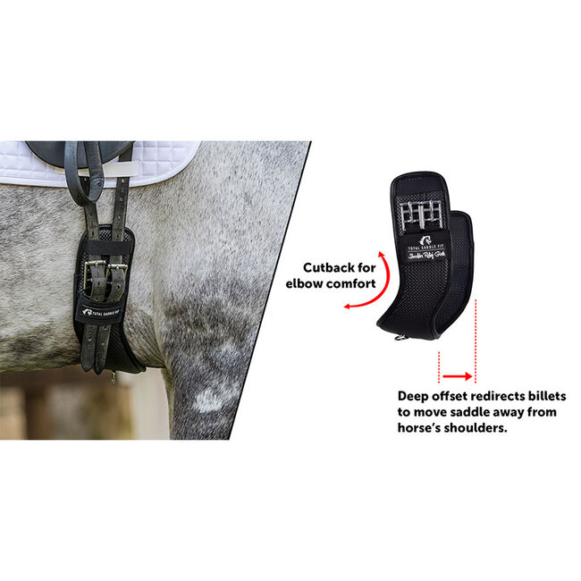 Total Saddle Fit Synthetic Shoulder Relief Dressage Girth, 18" image number null