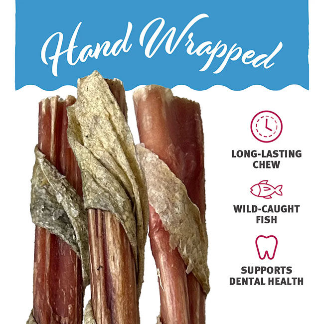 Icelandic+ Fish Sticks - Bully Sticks Wrapped in Cod Skin image number null