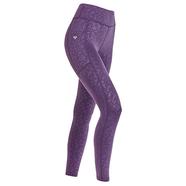 Shires Aubrion Women's Non-Stop Riding Tights - Purple - Closeout image number null