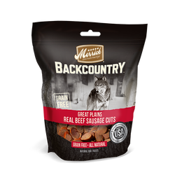 Merrick Backcountry Great Plains Real Beef Sausage Cuts Dog Treats