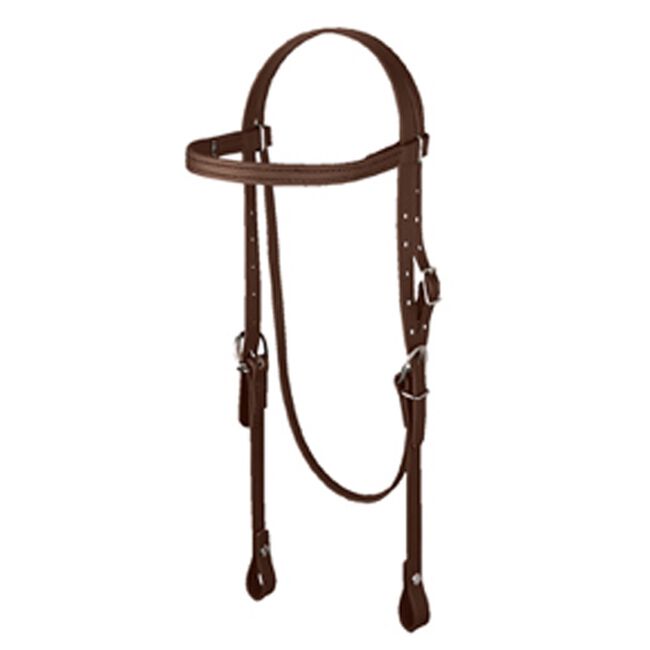 Weaver Synthetic Browband Headstall Black image number null