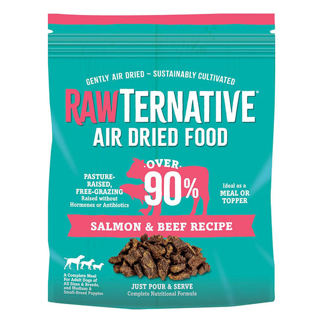 Grandma Mae's RawTernative Air-Dried Dog Food - Salmon & Beef Recipe image number null