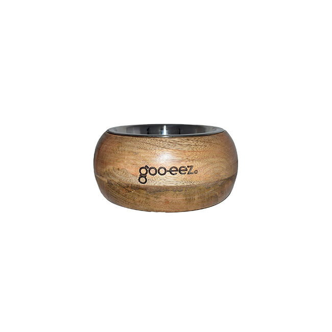 Goo-eez Mango Wood & Stainless Steel Bowl image number null