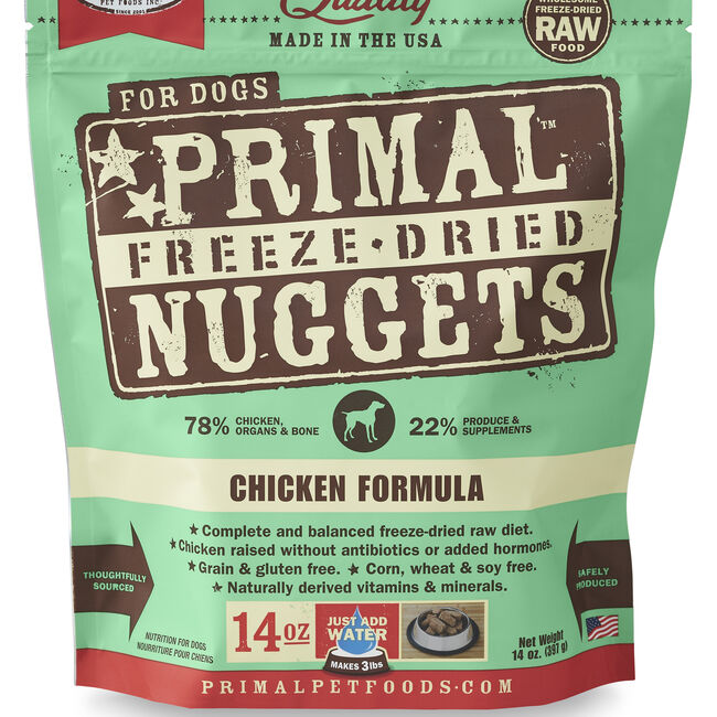 Primal Freeze Dried Chicken Nuggets Dog Food image number null