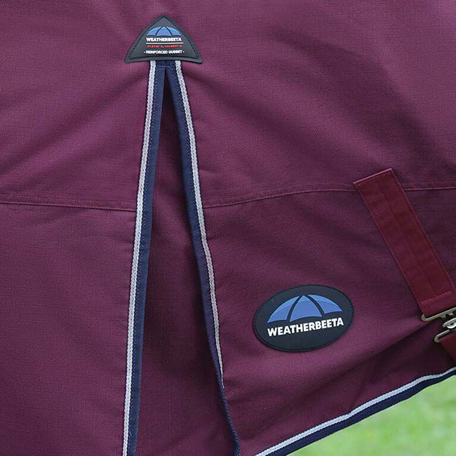 WeatherBeeta ComFiTec Essential Turnout with Standard Neck (0g Fill) - Burgundy/Navy image number null