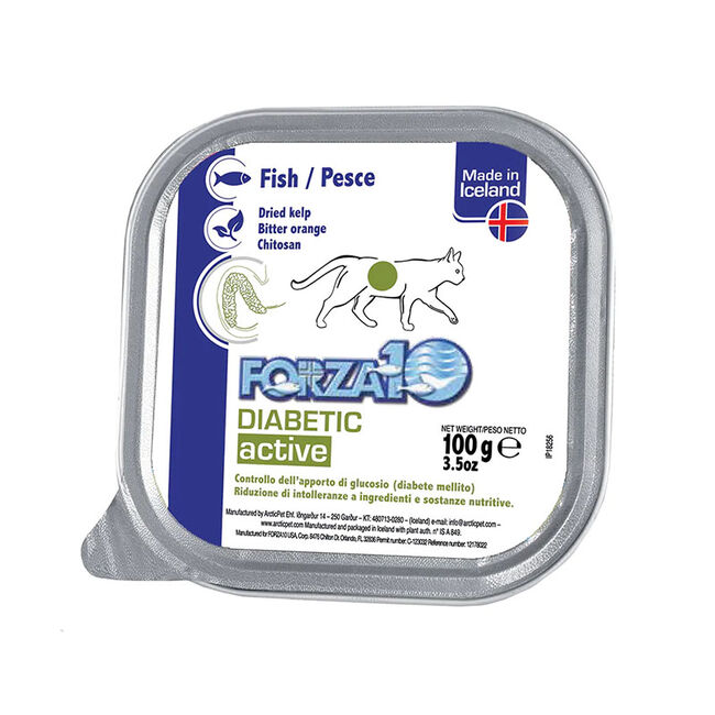 Forza10 Diabetic Wet Cat Food - Fish - 3.5oz  image number null